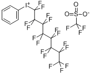 (全氟正辛基)苯基碘三氟甲烷磺酸盐 结构式