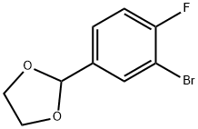 2-(3-溴-4-氟苯基)-1,3-二氧戊环 结构式