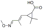 Cyclopropanecarboxylic acid, 3-[3-(methoxyimino)-2-methyl-1-propenyl]-2,2-dimethyl- (9CI) 结构式