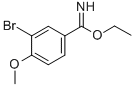 3-BROMO-4-METHOXY-BENZIMIDIC ACID ETHYL ESTER 结构式