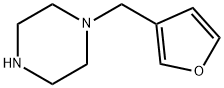 1-(呋喃-3-基甲基)哌嗪 结构式