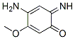 2,4-Cyclohexadien-1-one, 4-amino-6-imino-3-methoxy- (9CI) 结构式