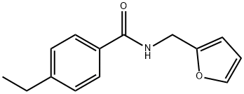 Benzamide, 4-ethyl-N-(2-furanylmethyl)- (9CI) 结构式
