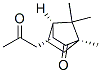 Bicyclo[2.2.1]heptan-2-one, 1,7,7-trimethyl-3-(2-oxopropyl)-, (1R,3R,4R)- (9CI) 结构式