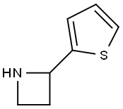 2-(2-噻吩)氮杂环丁烷 结构式