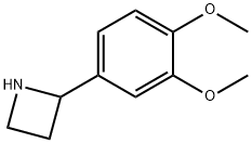 2-(3,4-二甲氧基苯基)氮杂环丁烷 结构式