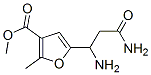3-Furancarboxylicacid,5-(1,3-diamino-3-oxopropyl)-2-methyl-,methylester(9CI) 结构式