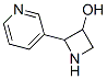 3-Azetidinol, 2-(3-pyridinyl)- (9CI) 结构式