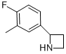 Azetidine, 2-(4-fluoro-3-methylphenyl)- (9CI) 结构式