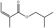 (Z)-2-甲基-2-丁酸-2-甲丙酯 结构式