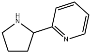 2-(吡啶-2)-吡咯烷 结构式