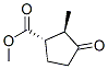 Cyclopentanecarboxylic acid, 2-methyl-3-oxo-, methyl ester, (1S,2R)- (9CI) 结构式