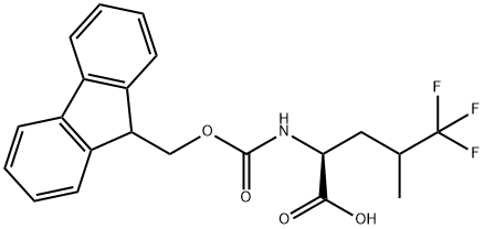 FMOC-D,L-5,5,5-TRIFLUOROLEUCINE
 结构式