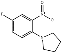 1-(4-氟-2-硝基苯基)吡咯啉 结构式