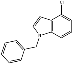 1-苄基-4-氯吲哚 39G 结构式