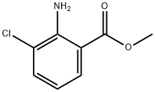 2-氨基-3-氯苯甲酸甲酯 结构式
