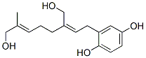 2-[8-Hydroxy-3-(hydroxymethyl)-7-methyl-2,6-octadienyl]-1,4-benzenediol 结构式