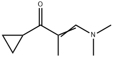 1-环丙基-3-(二甲氨基)-2-甲基丙基-2-烯-1-酮 结构式