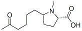 Proline, 1-methyl-5-(5-oxohexyl)- (9CI) 结构式