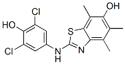 6-Benzothiazolol,  2-[(3,5-dichloro-4-hydroxyphenyl)amino]-4,5,7-trimethyl- 结构式