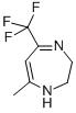 2,3-DIHYDRO-5-METHYL-7-TRIFLUORMETHYL-1H-1,4-DIAZEPINE 结构式
