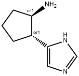 Cyclopentanamine, 2-(1H-imidazol-4-yl)-, trans- (9CI) 结构式
