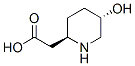 2-Piperidineacetic acid, 5-hydroxy-, (2R-trans)- (9CI) 结构式