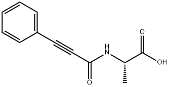 Alanine,  N-(1-oxo-3-phenyl-2-propynyl)-  (9CI) 结构式