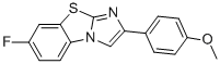 7-FLUORO-2-(4-METHOXYPHENYL)IMIDAZO[2,1-B]BENZOTHIAZOLE 结构式