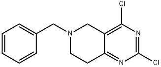 6-苄基-2,4-二氯-5,6,7,8-四氢吡啶并[4,3-D]嘧啶 结构式