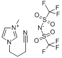 1-甲基-3-(3-氰丙基)咪唑双(三氟甲磺酰基)酰胺 结构式