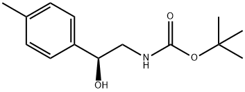 (2-HYDROXY-2-P-TOLYL-ETHYL)-CARBAMIC ACID TERT-BUTYL ESTER 结构式