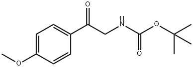 [2-(4-METHOXY-PHENYL)-2-OXO-ETHYL]-CARBAMIC ACID TERT-BUTYL ESTER 结构式