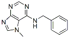 6-BENZYLAMINO-7-METHYLPURINE 结构式