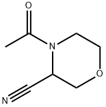 4-ACETYL-MORPHOLINE-3-CARBONITRILE 结构式