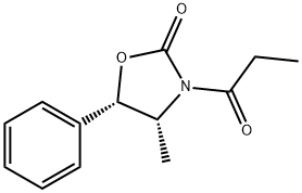 (4R,5S)-3-丙酰基-4-甲基-5-苯基-2-噁唑烷酮 结构式