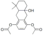 Diacetic acid 5,6,7,8,8a,9,10,10a-octahydro-8a-hydroxy-5,5-dimethylanthracene-1,4-diyl ester 结构式