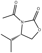 2-噁唑烷酮, 3-乙酰基-4-(1-甲基乙基)-, (4S)- 结构式