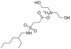 bis(2-hydroxyethyl)ammonium 3-[[(2-ethylhexyl)amino]sulphonyl]propionate  结构式