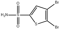 4,5-dibromothiophene-2-sulfonamide 结构式