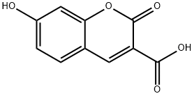 7-羟基香豆素-3-羧酸 结构式