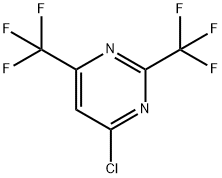 2,6-二三氟甲基-4-氯嘧啶 结构式