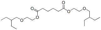 bis[2-(2-ethylbutoxy)ethyl] hexanedioate 结构式