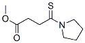 1-Pyrrolidinebutanoic  acid,  -gamma--thioxo-,  methyl  ester 结构式