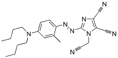 1-(cyanomethyl)-2-[[4-(dibutylamino)-2-methylphenyl]azo]-1H-imidazole-4,5-dicarbonitrile  结构式