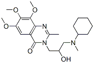 4(3H)-Quinazolinone,  3-[3-(cyclohexylmethylamino)-2-hydroxypropyl]-6,7,8-trimethoxy-2-methyl- 结构式