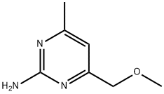 2-氨基-4-(甲氧基甲基)-6-甲基嘧啶 结构式