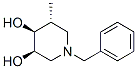 3,4-Piperidinediol, 5-methyl-1-(phenylmethyl)-, (3R,4S,5R)- (9CI) 结构式