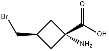 CYCLOBUTANECARBOXYLIC ACID, 1-AMINO-3-(BROMOMETHYL)-, CIS- (9CI) 中文名称:	 结构式