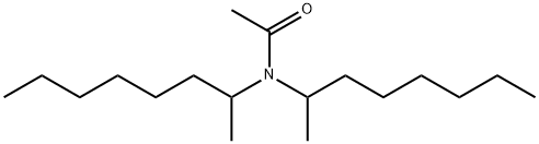 N,N-双(1-甲 基庚基)乙酰胺 结构式